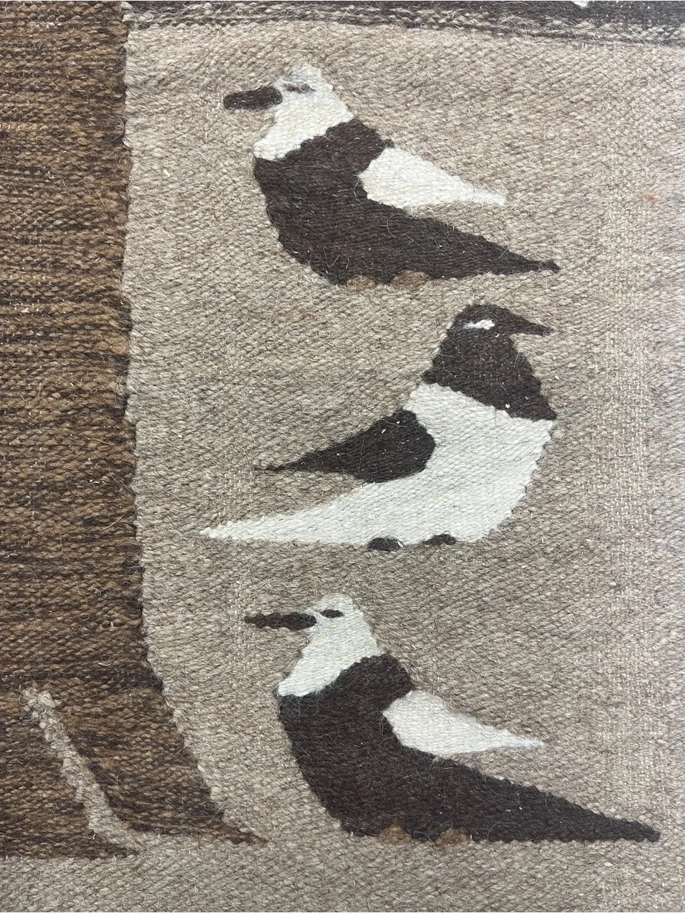 Handwoven Beige and Brown Tree Wall Hanging - Brand: